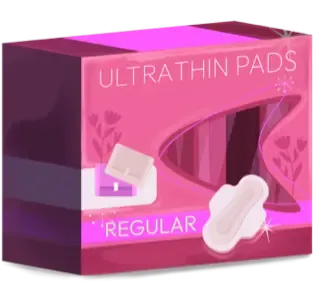 A graphic of generic of Ultra Thin Pads Regular